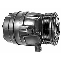 A/C Compressor, with V5 Compressor, With Clutch, 6-Groove Pulley, 6 Cyl 3.8L, 4-Seasons OE Replacement - 