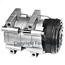 A/C Compressor, With FS10 Compressor, With Clutch, 6-Groove Pulley, 4-Seasons OE Replacement - 