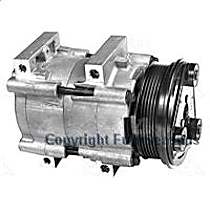 A/C Compressor, With FS10 Compressor, With Clutch, 6-Groove Pulley, 4 Cyl 2.0L, 4-Seasons OE Replacement - 