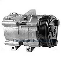A/C Compressor, With FS10 Compressor, With Clutch, 6-Groove Pulley, 6 Cyl 4.2L, 4-Seasons OE Replacement - 