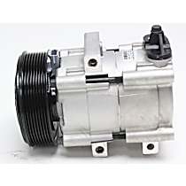 A/C Compressor, With FS10 Compressor, With Clutch, 8-Groove Pulley, 8 Cyl 4.6L, 4-Seasons OE Replacement - 