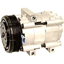 A/C Compressor, With FS10 Compressor, With Clutch, 6-Groove Pulley, 4-Seasons OE Replacement - 