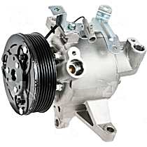 A/C Compressor, with DKV10Z Compressor, With Clutch, 6-Groove Pulley, 4-Seasons OE Replacement - 