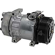 A/C Compressor, with SD7H15 Compressor, With Clutch, 8-Groove Pulley, 6 Cyl 7.2L, 4-Seasons A/C Compressor - 
