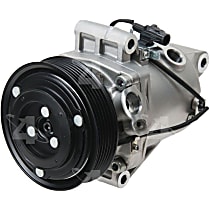 58896 A/C Compressor, With Clutch, 6-Groove Pulley, 4-Seasons A/C Compressor