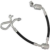 A/C Refrigerant Suction Hose, with R134a, with Rear AC, with 2 Mufflers, Sold Individually - 