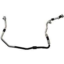 A/C Refrigerant Suction Hose, with Rear AC, Junction To Junction, Sold Individually - Front