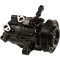 A/C Compressor, with HS18 Compressor, With Clutch, 6-Groove Pulley, 6 Cyl 3.7L, 4-Seasons OE Replacement - 