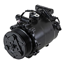A/C Compressor, with TRSE09 Compressor, With Clutch, 7-Groove Pulley - 