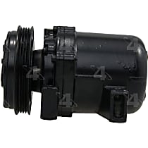 A/C Compressor Sold individually With Clutch, 4-Groove Pulley