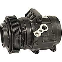 67670 A/C Compressor, With Clutch, 6-Groove Pulley, 4-Seasons A/C Compressor