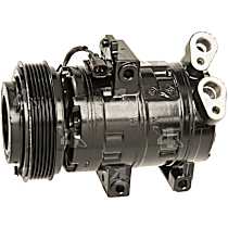 A/C Compressor, with DKS17D Compressor, With Clutch, 6-Groove Pulley, 6 Cyl 3.0L, 4-Seasons OE Replacement - 