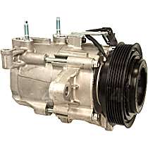 A/C Compressor, with HS18 Compressor, With Clutch, 6-Groove Pulley, 6 Cyl 3.7L, 4-Seasons OE Replacement - 