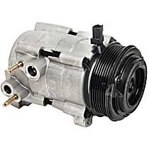 A/C Compressor, with FS18 Compressor, With Clutch, 6-Groove Pulley, 6 Cyl 3.6L, 4-Seasons OE Replacement - 