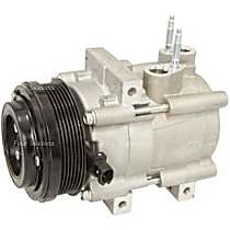 A/C Compressor, with FS18 Compressor, without Rear AC, With Clutch, 6-Groove Pulley, 6 Cyl 4.0L, 4-Seasons OE Replacement - 