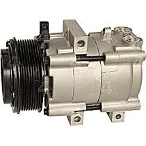 A/C Compressor, with FS18 Compressor, With Clutch, 8-Groove Pulley, 6.0L, 4-Seasons OE Replacement - 