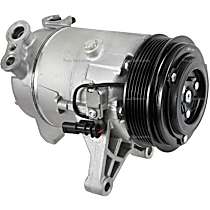 A/C Compressor, with CVC Compressor, With Clutch, 6-Groove Pulley, 3.6L 6Cyl, 4-Seasons OE Replacement - 