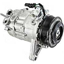 A/C Compressor, with 7SAS18H Compressor, With Clutch, 6-Groove Pulley, 3.6L 6Cyl, 4-Seasons OE Replacement - 