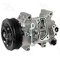 A/C Compressor, May Require use of OE Manifold, with 6SEU1C Compressor, With Clutch, 6-Groove Pulley, 1.8L 4Cyl, 4-Seasons A/C Compressor - 