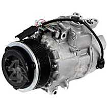 A/C Compressor, with CSE17C Compressor, with 8 Groove Pulley, Replacement of Stretch Fit Belt is Required, With Clutch, 8-Groove Pulley, 6 Cyl 3.0L, 4-Seasons A/C Compressor - 
