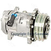 A/C Compressor, with SD508 Compressor, with Double Groove Pulley, with Sanden Compressor, With Clutch, 2-Groove Pulley, 4-Seasons OE Replacement - 