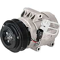 A/C Compressor, GAS, with -3/8 in. Dia. Pulley, with SP17 Compressor, With Clutch, 6-Groove Pulley, 2.5L 4Cyl, 4-Seasons A/C Compressor - 