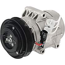 A/C Compressor, With Clutch, 6-Groove Pulley, 4-Seasons A/C Compressor