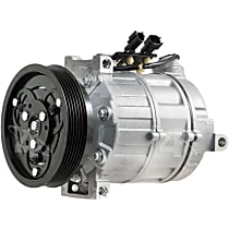 68675 A/C Compressor, With Clutch, 6-Groove Pulley, 4-Seasons A/C Compressor
