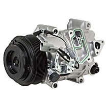 A/C Compressor, with TSB19C Compressor, To 3/2015, With Clutch, 7-Groove Pulley, PAC-Kits Series - 