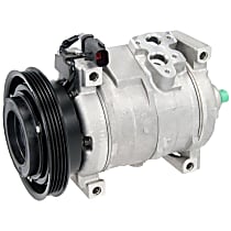 A/C Compressor, Automatic Transaxle, with 10S17C Compressor, With Clutch, 4-Groove Pulley, 4 Cyl 2.4L, PAC-Kits Series - 