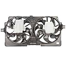 Radiator Fan 6 Cyl 3.4L, With Rear AC, Dual fan, 4-Seasons OE Replacement - 