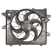 Radiator Fan 8 Cyl 4.6L, Single fan, 4-Seasons OE Replacement - 