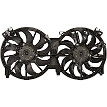 76100 OE Replacement Radiator Fan, Dual fan, 4-Seasons Cooling Fan Assembly