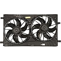 Radiator Fan 4 Cyl 2.4L, Dual fan, 4-Seasons Cooling Fan Assembly - 
