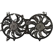 Radiator Fan 6 Cyl 3.7L, Dual fan, 4-Seasons Cooling Fan Assembly - 