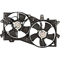76197 4-Seasons Cooling Fan Assembly Radiator Fan 6 Cyl., 3.0L Engine Dual fan 