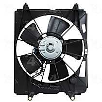 Radiator Fan Driver Side, 4 Cyl 2.4L, Single fan, 4-Seasons Cooling Fan Assembly
