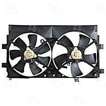 Radiator Fan 4 Cyl 2.0L, Dual fan, 4-Seasons Cooling Fan Assembly - 