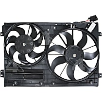 76304 OE Replacement Radiator Fan, Dual fan, 4-Seasons Cooling Fan Assembly