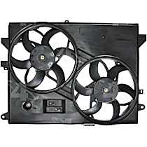 Radiator Fan 6 Cyl 3.6L, Dual fan, 4-Seasons Cooling Fan Assembly - 