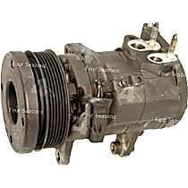 A/C Compressor, with 10S17E Compressor, May Require use of OE Manifold, With Clutch, 6-Groove Pulley, 6 Cyl 3.7L, 4-Seasons OE Replacement - 