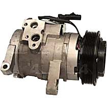 A/C Compressor, with 10S17E Compressor, With Clutch, 6-Groove Pulley, 6 Cyl 3.7L, 4-Seasons OE Replacement - 