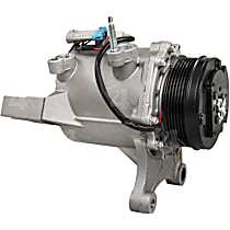 A/C Compressor, with MSC105CG2 Compressor, With Clutch, 6-Groove Pulley, 4-Seasons A/C Compressor - 