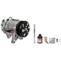 A/C Compressor, with PCX16 Compressor, With Clutch, 6-Groove Pulley, OE Replacement Series - 