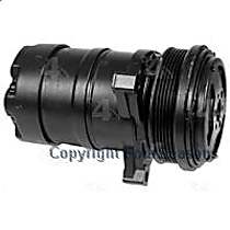 A/C Compressor, with HD6 Compressor, Use PAG 46 Compressor Oil, With Clutch, 6-Groove Pulley, 4-Seasons OE Replacement - 