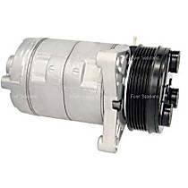 A/C Compressor, with HR6 Compressor, Use PAG 46 Compressor Oil, With Clutch, 6-Groove Pulley, 8 Cyl 5.0L, 4-Seasons OE Replacement - 