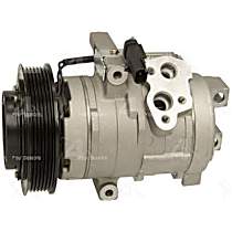 A/C Compressor, with 10S17C Compressor, With Clutch, 6-Groove Pulley, 6 Cyl 2.7L, 4-Seasons OE Replacement - 