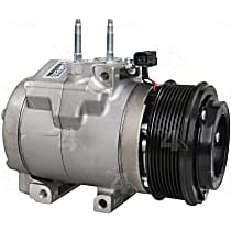 A/C Compressor Sold individually With Clutch, 8-Groove Pulley