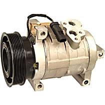 A/C Compressor, with 10S17C Compressor, With Clutch, 6-Groove Pulley, 6.1L 8Cyl, 4-Seasons OE Replacement - 