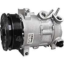 A/C Compressor, with 6SEU16C Compressor, May Require use of OE Manifold, With Clutch, 6-Groove Pulley, 4 Cyl 2.4L, 4-Seasons A/C Compressor - 